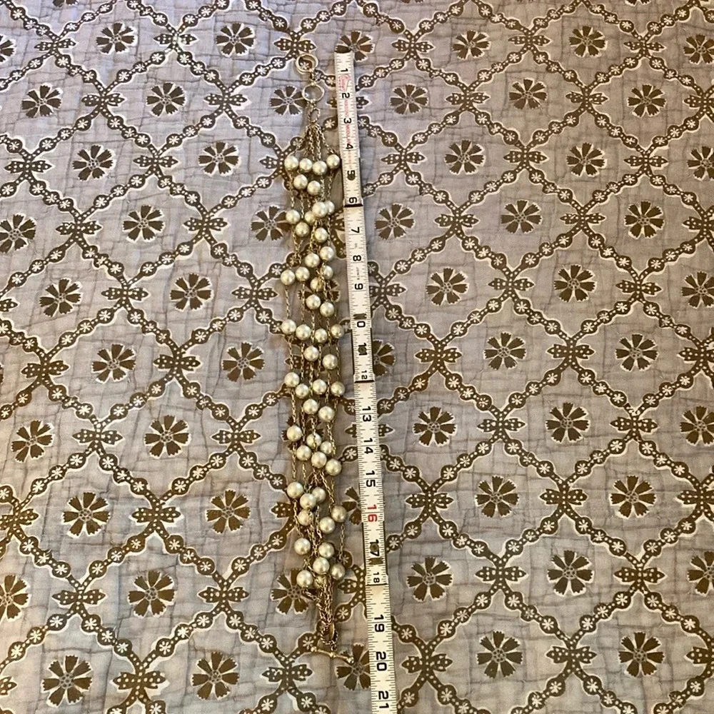Vintage  St Thomas Multi Strand Faux Pearl Necklace